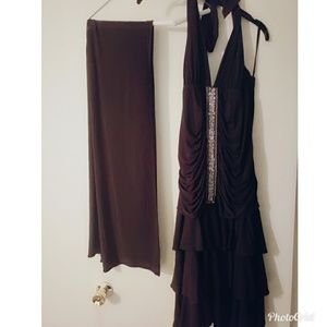 Black dress and sash